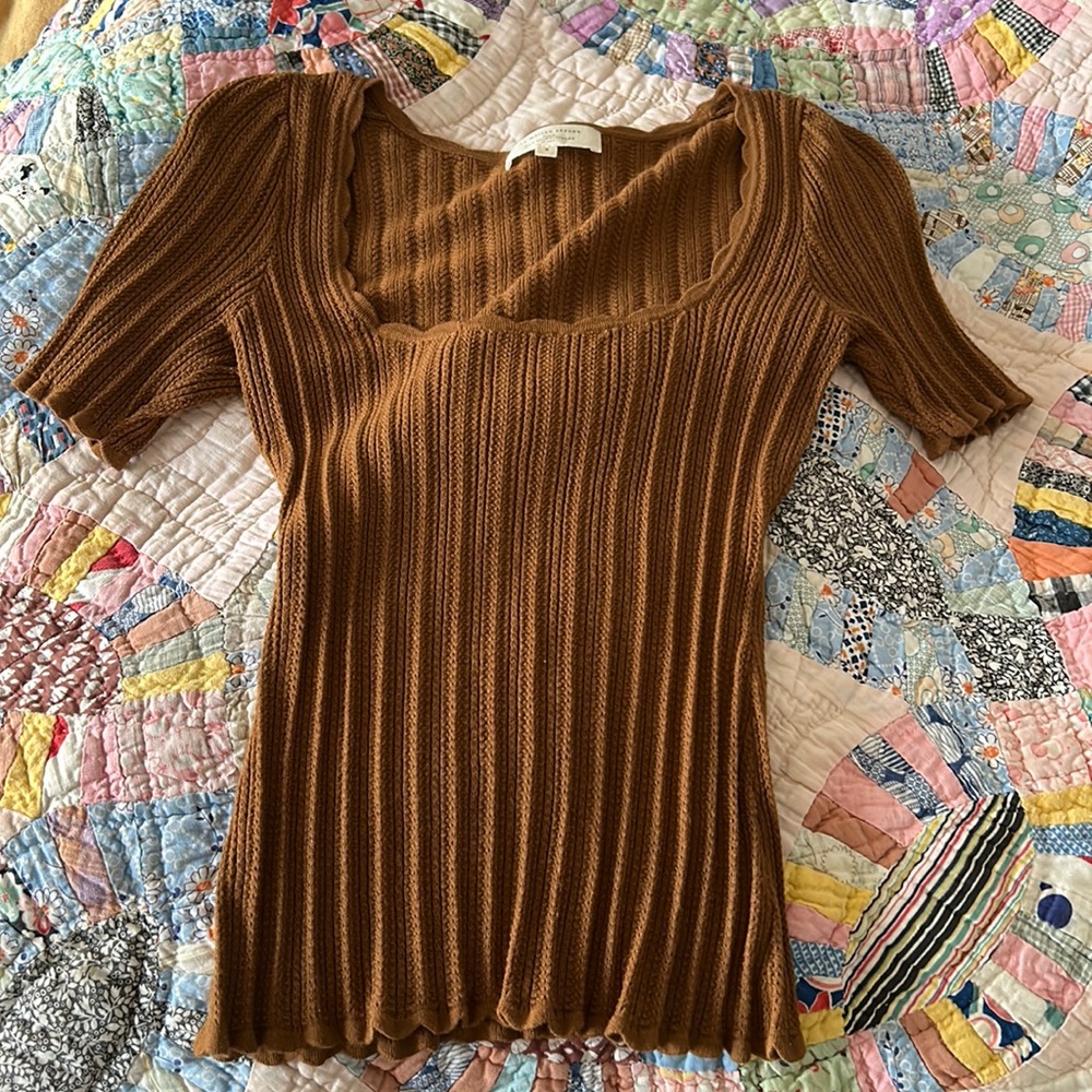 Sezane short sleeve knit